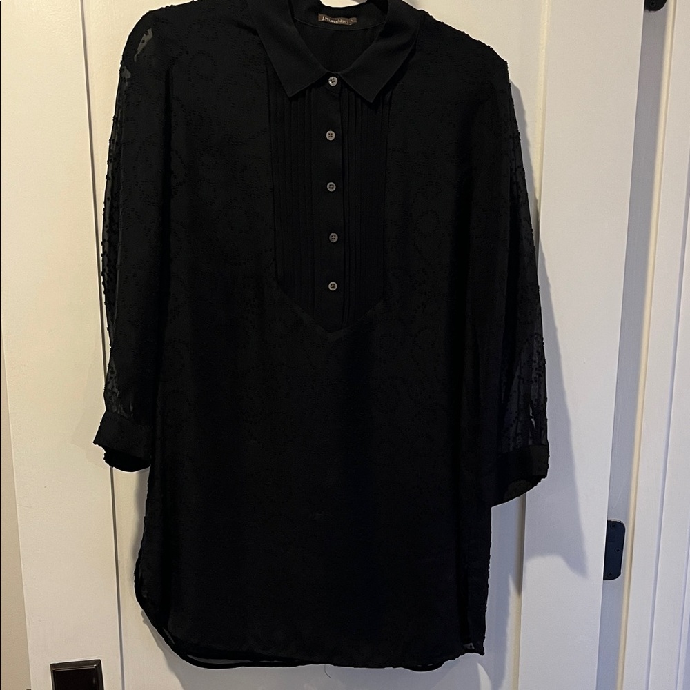 Elegant Black Lace Blouse